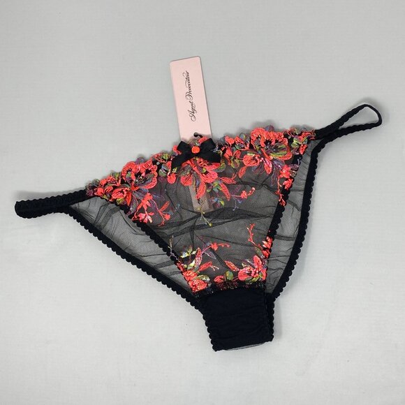 Agent Provocateur Lexx Black Neon Orange BriefNWT